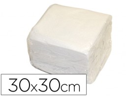 70 servilletas de papel 30x30cm. blancas 1 capa